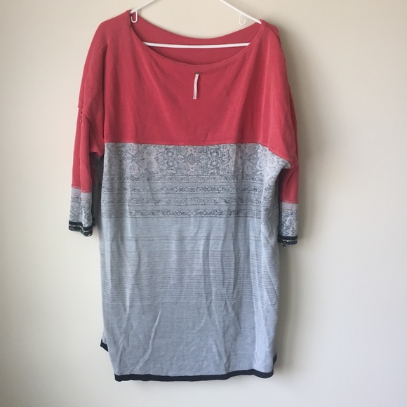 FREE PEOPLE Combo Steppin Out Shift Dress Size L - Picture 3 of 6